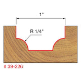 Freud 39-226 1/4" Radius Ovolo Bit - 2