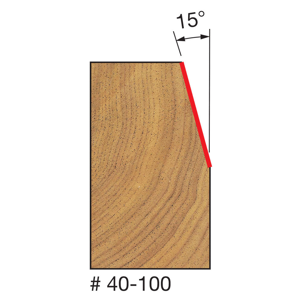 Freud 40-100 23/32" (Dia.) Chamfer Bit - 2
