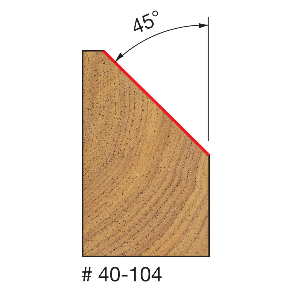 Freud 40-104 1-11/32" (Dia.) Chamfer Bit - 2