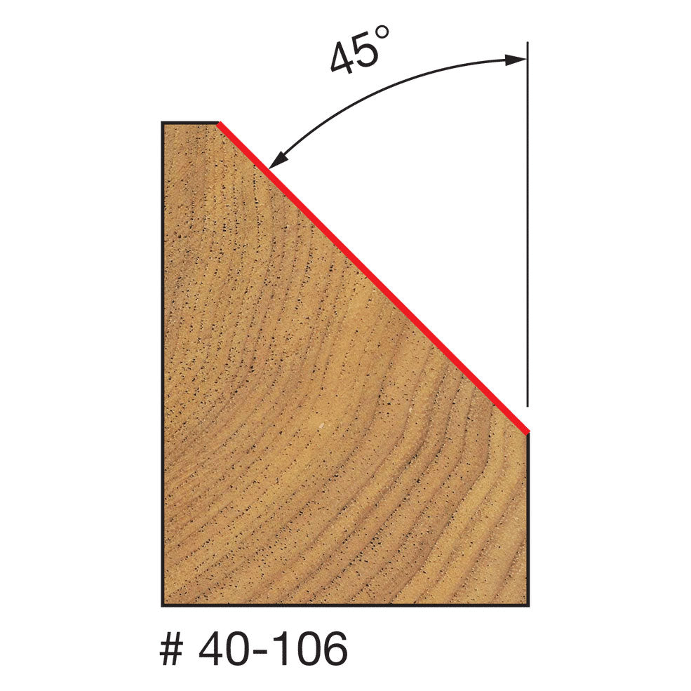 Freud 40-106 1-3/4" (Dia.) Chamfer Bit - 2