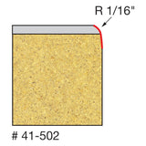 Freud 41-502 1/16" Radius Laminate Trim Bit - 2