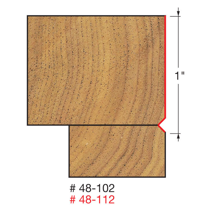 Freud 48-102 5/8" (Dia.) Flush Trim "V" Groove Bit - 2