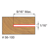 Freud 56-100 1/16" Slot Three Wing Slotting Cutter - 2