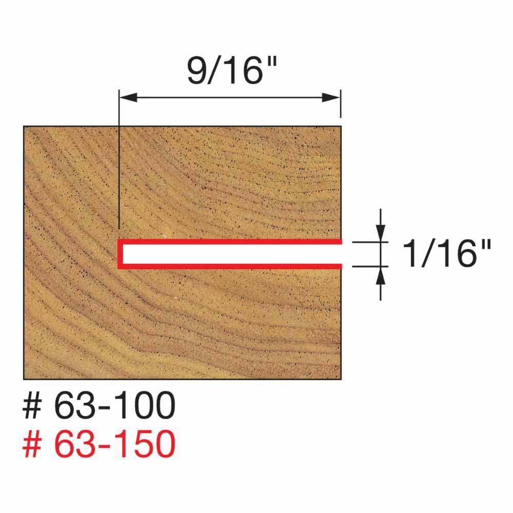 Freud 63-100 9/16" Depth Slotting Cutter Set - 2