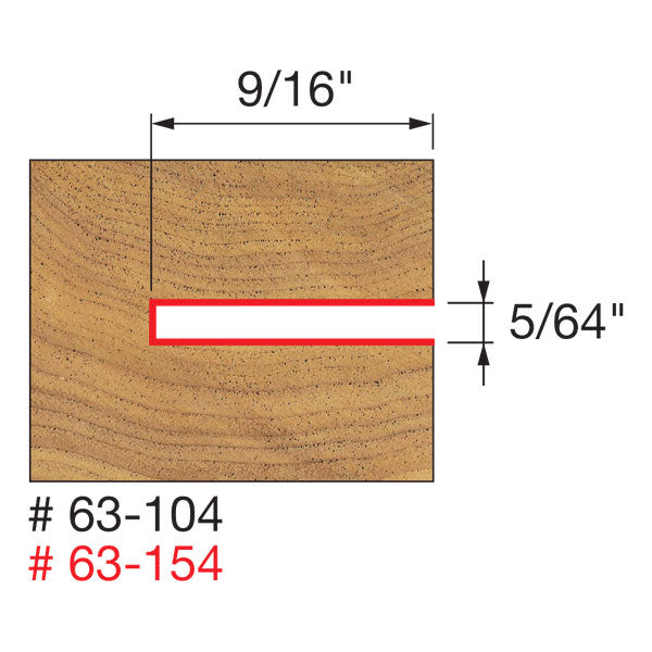 Freud 63-104 9/16" Depth Slotting Cutter Set - 2