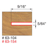 Freud 63-104 9/16" Depth Slotting Cutter Set - 2
