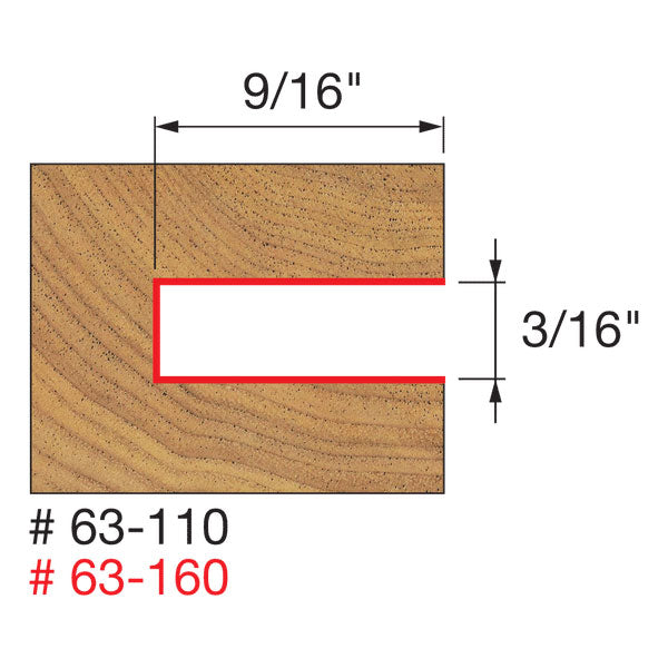 Freud 63-110 9/16" Depth Slotting Cutter Set - 2