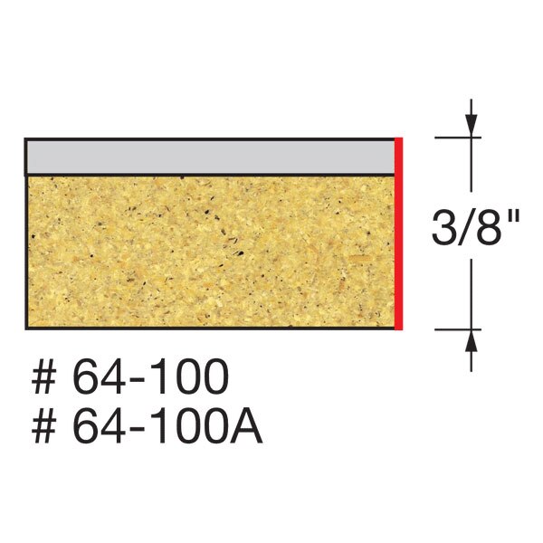Freud 64-100 1/4" (Dia.) Solid Carbide Flush Trim Bit - 2