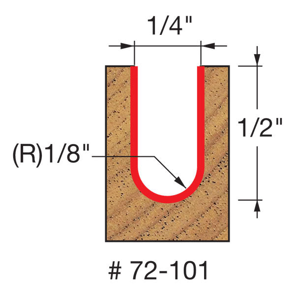 Freud 72-101 Up Cut Spiral Ball Nose - 2