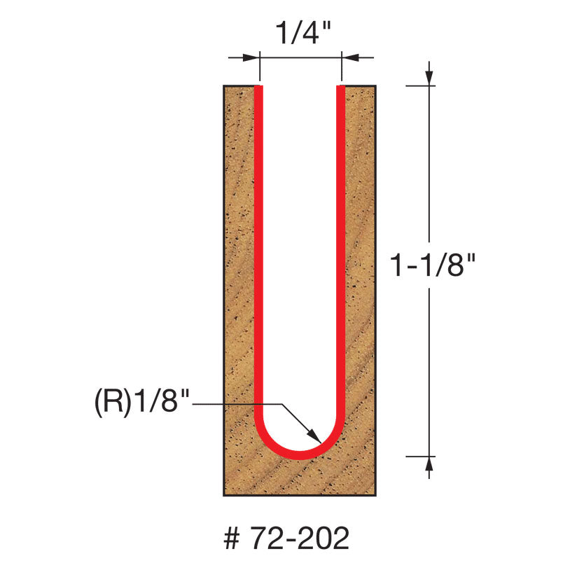 Freud 72-202 Up Cut Spiral Ball Nose - 2