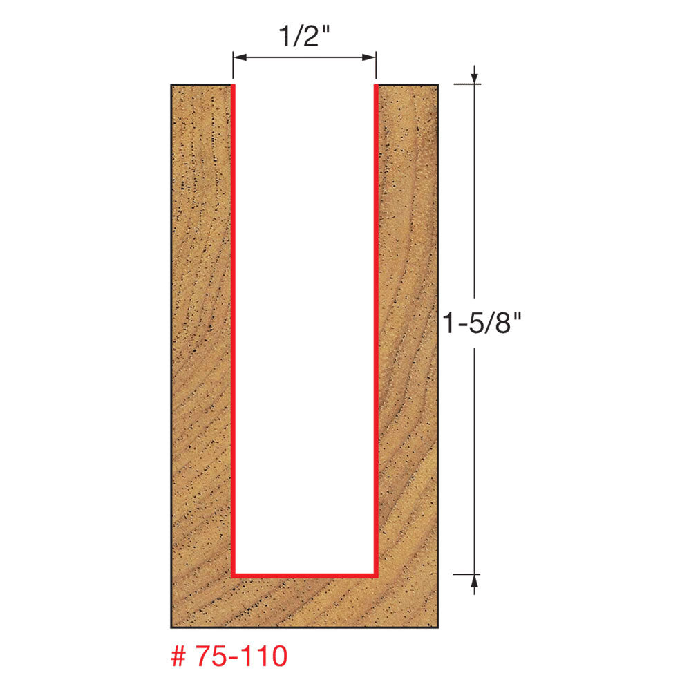 Freud 75-110 1/2" (Dia.) Up Spiral Bit - 2