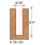 Freud 76-101 3/16" (Dia.) Down Spiral Bit - 2