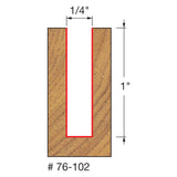 Freud 76-102 1/4" (Dia.) Down Spiral Bit - 2