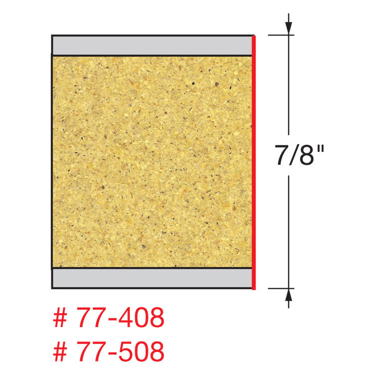 Freud 77-408 1/2" (Dia.) One Flute Mortise Compression Bit - 2