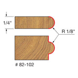 Freud 82-102 1/8" Radius Half Round Bit - 2