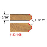Freud 82-108 3/32" Radius Half Round Bit - 2