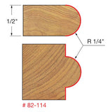 Freud 82-114 1/4" Radius Half Round Bit - 2
