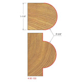 Freud 82-120 5/8" Radius Half Round Bit - 2