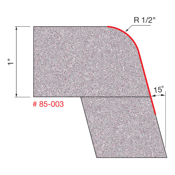 Freud 85-003 1/2" Radius Round Over Bowl Bit - 2
