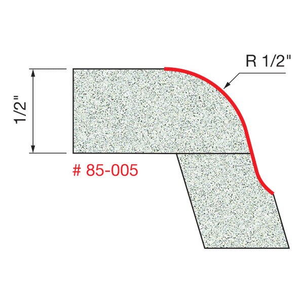 Freud 85-005 1/2" Radius Ogee Bowl Bit - 2