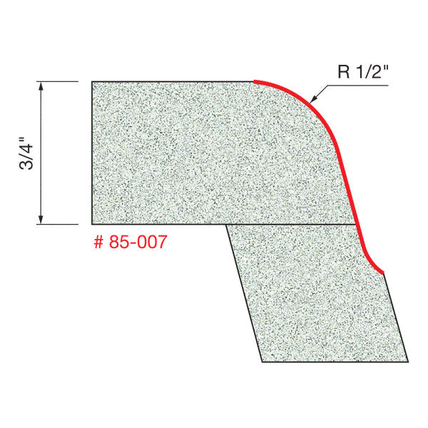 Freud 85-007 1/2" Radius Ogee Bowl Bit - 2