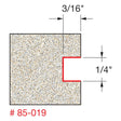 Freud 85-019 3/16" Depth Inlay Bit - 2