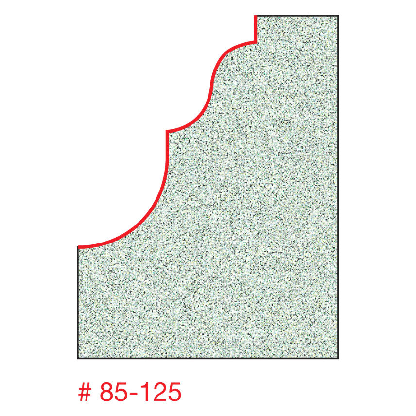 Freud 85-125 2" (Dia.) Solid Surface Edge Profile - 2