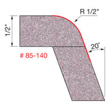 Freud 85-140 1/2" Radius Round Over Bowl Bit - 2