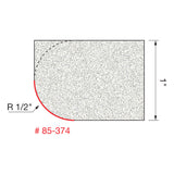 Freud 85-374 1/2" Radius Under Rounding Bit For Bull Nose - 2