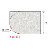 Freud 85-374 1/2" Radius Under Rounding Bit For Bull Nose - 2