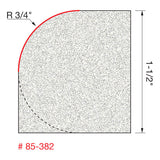 Freud 85-382 3/4" Radius Rounding Over Bit - 2