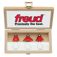 Freud 89-250 3 Piece Chamfer Bit Set