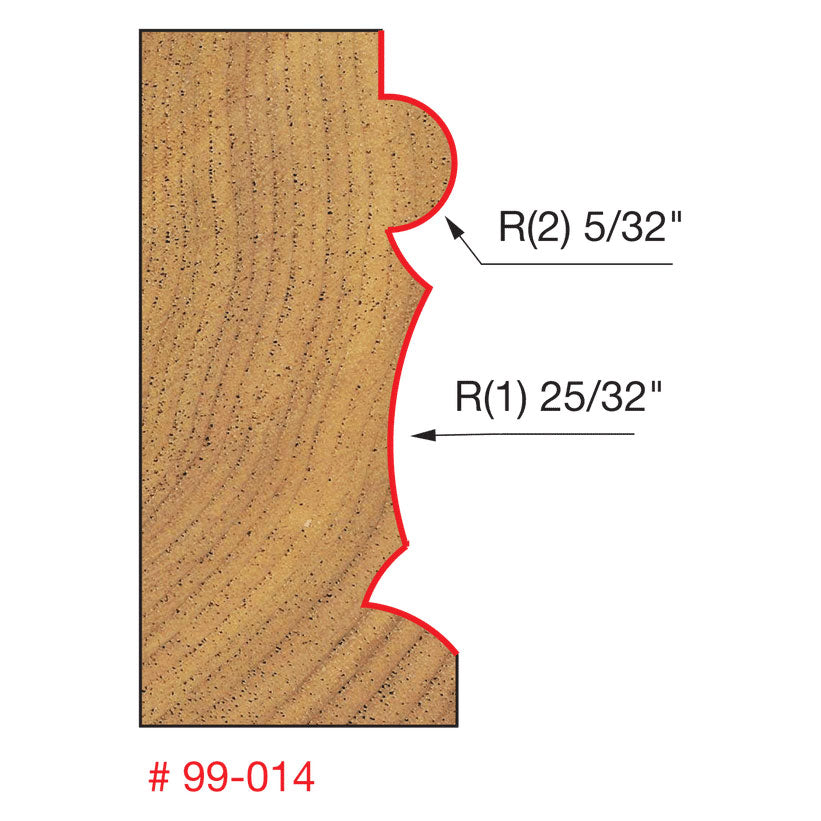 Freud 99-014 15/16" (Dia.) Face Molding Bit - 2