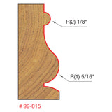 Freud 99-015 1-1/16" (Dia.) Face Molding Bit - 2