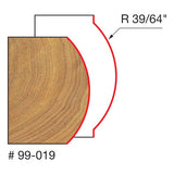 Freud 99-019 39/64" Radius Convex Edge Bit - 2