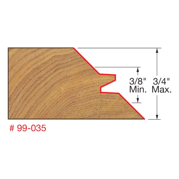 Freud 99-035 2-11/64" (Dia.) Lock Miter Bit - 2