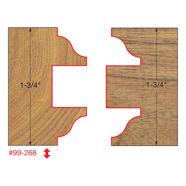 Freud 99-268 1-7/8" (Dia.) Entry & Interior Door Router Bit System - 2