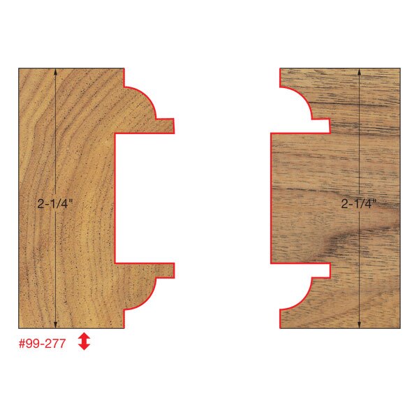 Freud 99-277 1-7/8" (Dia.) Entry & Interior Door Router Bit System - 2