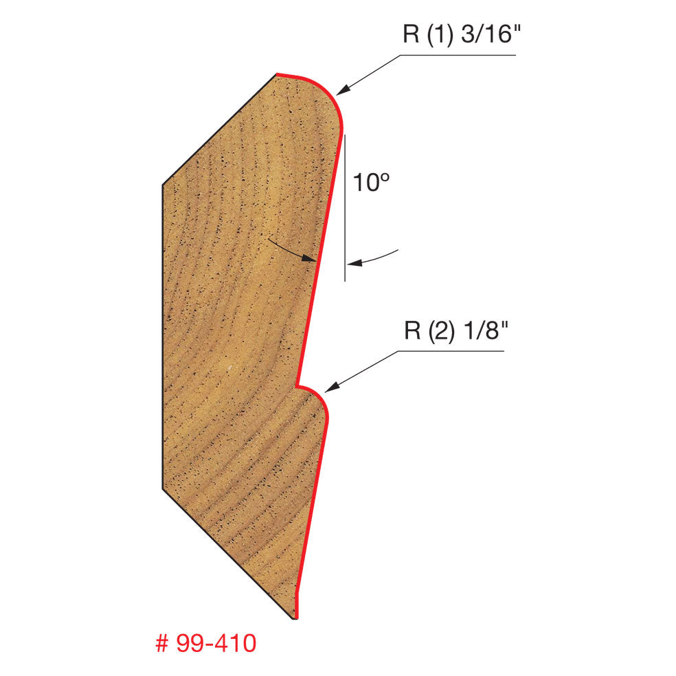 Freud 99-410 1-1/4" (Dia.) Crown Molding Bit - 2