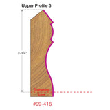 Freud 99-416 1-13/32" (Dia.) Wide Crown Molding System - 2