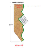 Freud 99-419 1-3/8" (Dia.) Wide Crown Molding System - 2