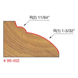 Freud 99-452 2-5/8" (Dia.) Table Edge & Handrail Bit (Quadra-Cut) - 2