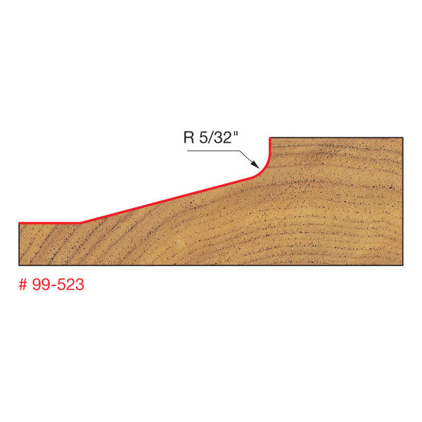 Freud 99-523 3-1/2" (Dia.) Raised Panel Bit (Quadra-Cut) - 2