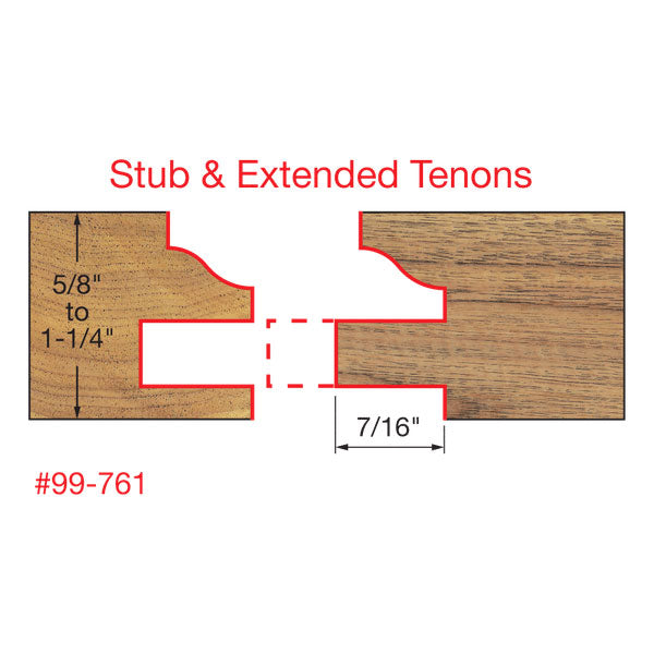 Freud 99-761 1-11/16" (Dia.) Premier Adjustable Rail & Stile Bit (Ogee) - 2