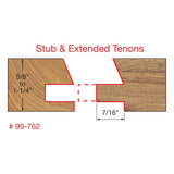 Freud 99-762 1-11/16" (Dia.) Premier Adjustable Rail & Stile Bit (Shaker) - 2