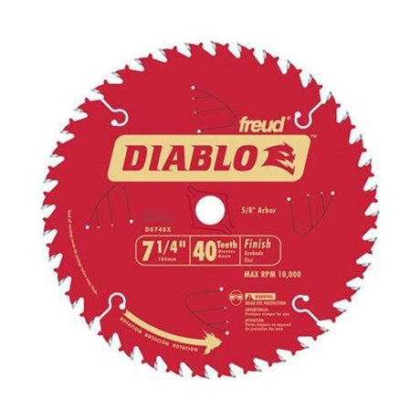 Diablo D0740X 7 1/4"x40 finishing carded