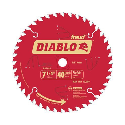 Diablo D0740X 7 1/4"x40 finishing carded