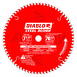 Diablo D0770FA 7-1/4" x 70 Tooth Metal Cutting Saw Blade