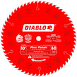 Diablo D1060S 10" x 60 Tooth Fine Finish Slide Miter Saw Blade