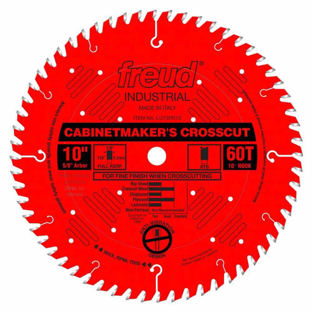 Freud LU73R010 10" Cabinetmaker's Crosscut Blade